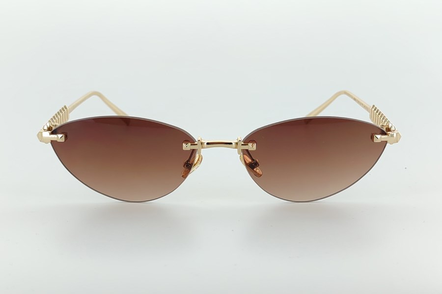 Katsuo Sunglasses Gold Brown Gradient