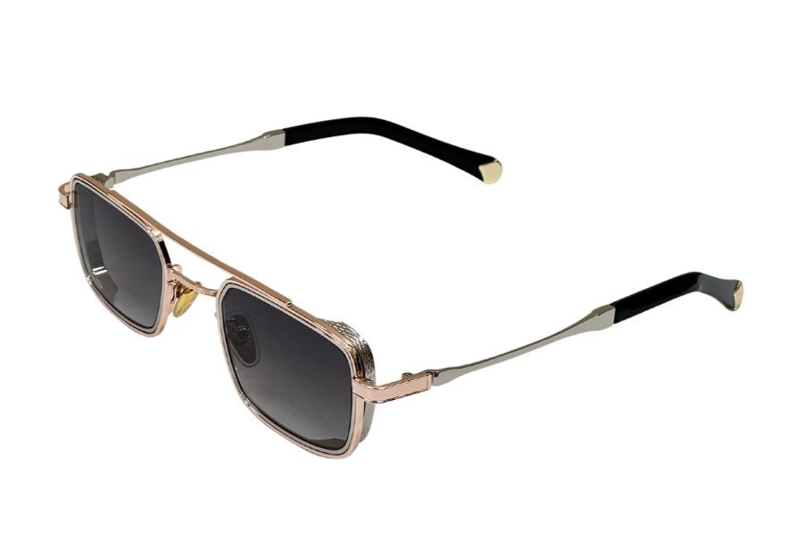 Katsuo Sunglasses Rose Silver Gray Gradient