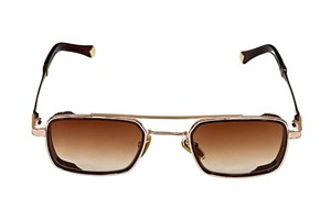 Katsuo Sunglasses Gold Brown Gradient
