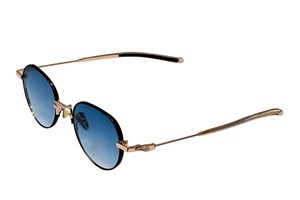 Katsuo Sunglasses Black Gold Blue